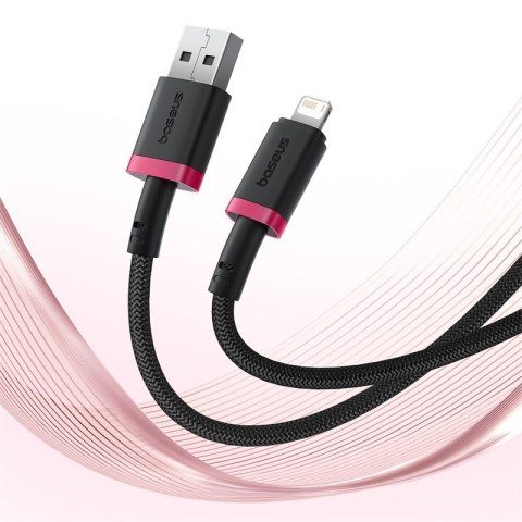 Baseus Kabel Baseus Dura 2.4A 1m (czerwono-czarny) Baseus Kabel Baseus Dura 2.4A 1m (czerwono-czarny)