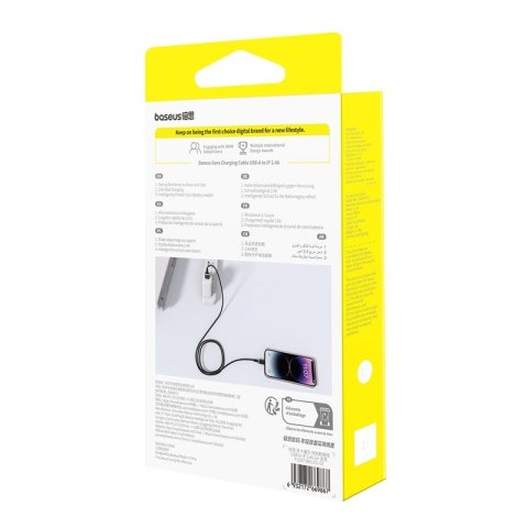 Baseus Kabel Baseus Dura 2.4A 2m (czarno-złoty) Baseus Kabel Baseus Dura 2.4A 2m (czarno-złoty)