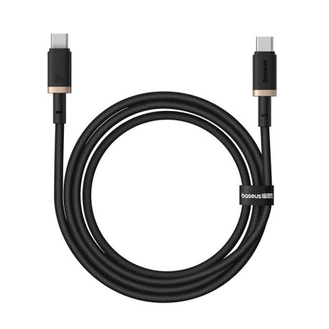 Baseus Kabel Baseus Dura Typ C-Typ C 100W 1m czarno-złoty Baseus Kabel Baseus Dura Typ C-Typ C 100W 1m czarno-złoty