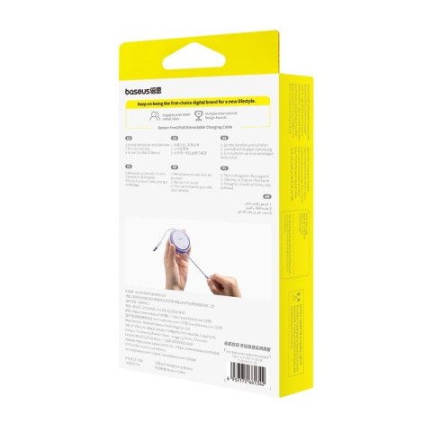 Baseus Kabel Baseus Free2Pull 20W 1m (fioletowy) Baseus Kabel Baseus Free2Pull 20W 1m (fioletowy)