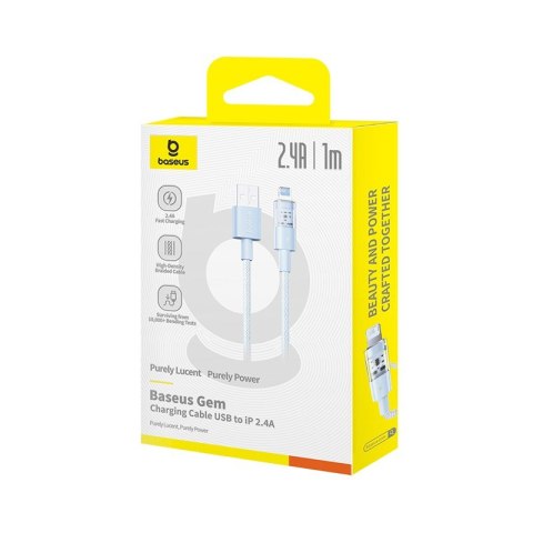 Baseus Kabel Baseus Gem 2.4A 1m (niebieski)