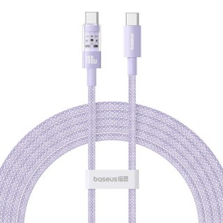 Baseus Kabel Baseus Gem Typ C-Typc C 100W 2m (fioletowy)