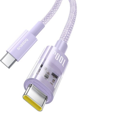 Baseus Kabel Baseus Gem Typ C-Typc C 100W 2m (fioletowy) Baseus Kabel Baseus Gem Typ C-Typc C 100W 2m (fioletowy)