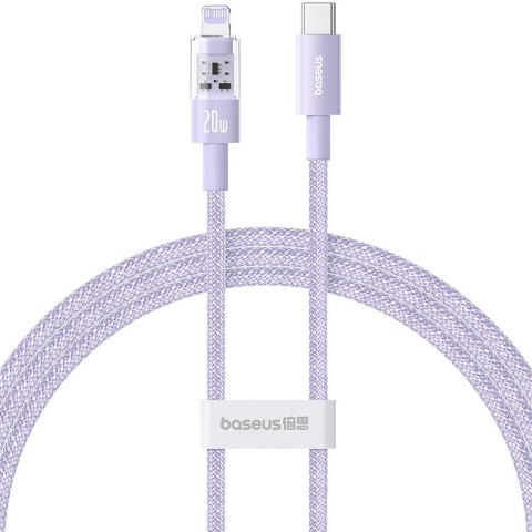 Baseus Kabel Baseus Gem USB C-IP 20W 1m (fioletowy) Baseus Kabel Baseus Gem USB C-IP 20W 1m (fioletowy)