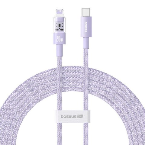Baseus Kabel Baseus Gem USB C-IP 20W 2m (fioletowy) Baseus Kabel Baseus Gem USB C-IP 20W 2m (fioletowy)