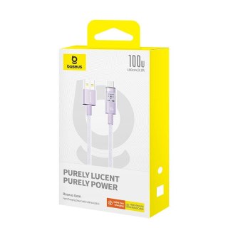 Baseus Kabel Baseus Gem USB-USB C 100W 1m (fioletowy)