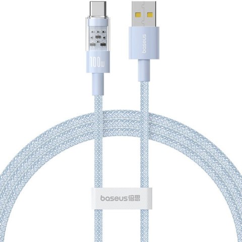 Baseus Kabel Baseus Gem USB-USB C 100W 1m (niebieski) Baseus Kabel Baseus Gem USB-USB C 100W 1m (niebieski)