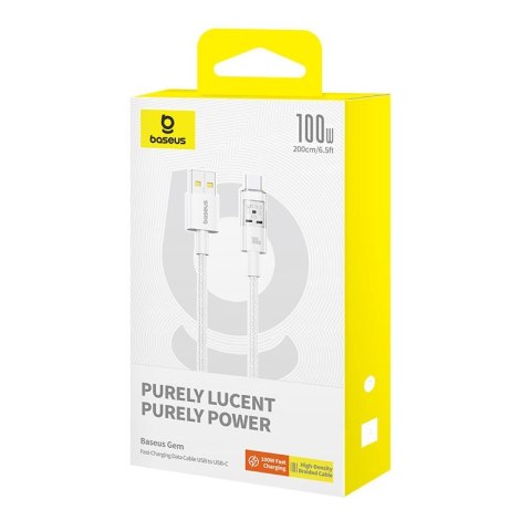 Baseus Kabel Baseus Gem USB-USB C 100W 2m (biały)