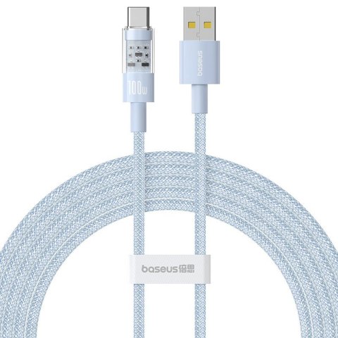 Baseus Kabel Baseus Gem USB-USB C 100W 2m (niebieski) Baseus Kabel Baseus Gem USB-USB C 100W 2m (niebieski)
