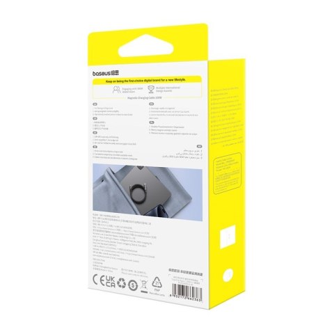 Baseus Kabel Baseus Tungsten magnetyczny USB C-USB C 100W 1m (czarny) Baseus Kabel Baseus Tungsten magnetyczny USB C-USB C 100W 1m (czarny)