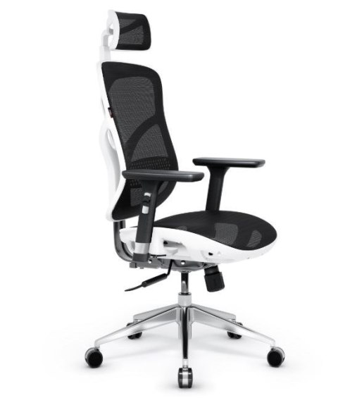 DIABLO CHAIRS Fotel gamingowy DIABLO V-BASIC fotel biało-czarny