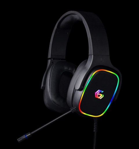GEMBIRD GEMBIRD GAMINGOWY ZESTAW SŁUCHAWKOWY 7.1 NA USB Z PODŚWIETLENIEM RGB
