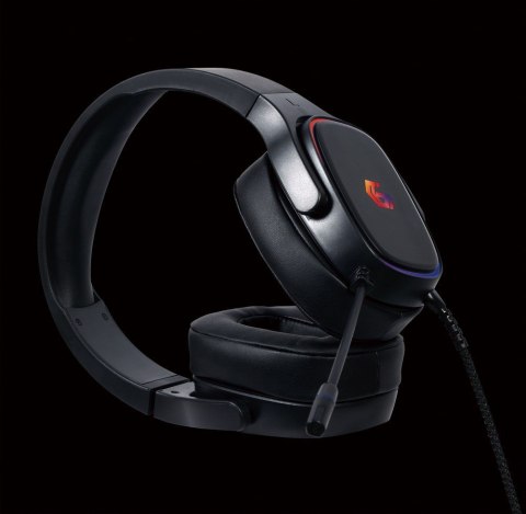 GEMBIRD GEMBIRD GAMINGOWY ZESTAW SŁUCHAWKOWY 7.1 NA USB Z PODŚWIETLENIEM RGB