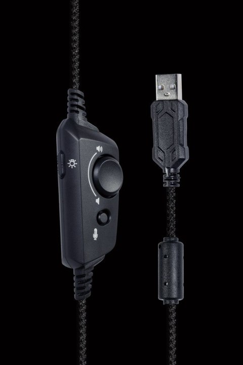 GEMBIRD GEMBIRD GAMINGOWY ZESTAW SŁUCHAWKOWY 7.1 NA USB Z PODŚWIETLENIEM RGB