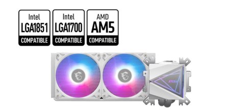MSI Chłodzenie wodne MSI MAG CORELIQUID I240 WHITE MSI Chłodzenie wodne MSI MAG CORELIQUID I240 WHITE