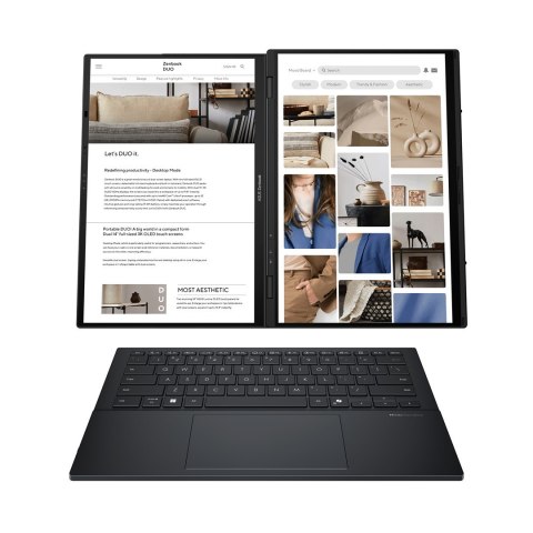 ASUS ASUS Zenbook Duo UX8406CA-PZ068X ARL H Core Ultra 9 14.0" 3K 120Hz 400nits Glossy 32GB LPDDR5X SSD2TB Intel Arc Graphics WLAN+BT ASUS ASUS Zenbook Duo UX8406CA-PZ068X ARL H Core Ultra 9 14.0" 3K 120Hz 400nits Glossy 32GB LPDDR5X SSD2TB Intel Arc Graphics WLAN+BT