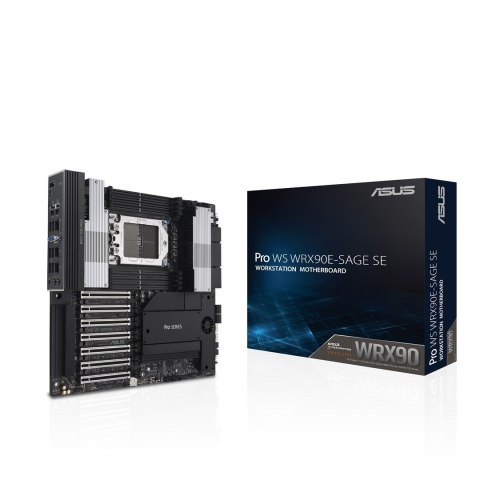 ASUS Płyta główna Asus Pro WS WRX90E-SAGE SE 1x sTR5 AMD ryzen Threadripper PRO 7000 SoC (8x DIMM, 4x SATA, 2x SlimSAS, 4xM.2, 2x10Gb