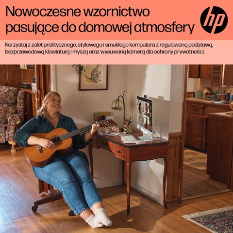 Hewlett-Packard HP AiO 24-cr0312nw Ryzen 5 7520 23.8" FHD IPS 250nits AG 16GB DDR5 SSD512 Radeon 610M Cam720p kB+Mouse Win11 Shell White 2Y