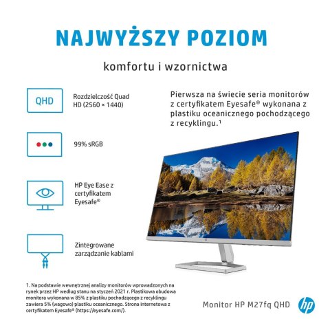 Hewlett-Packard MONITOR HP LED, IPS 27" M27fq (2H4B5E9) (WYPRZEDAŻ)