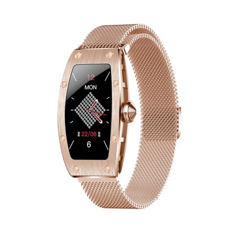 Kumi Smartwatch Kumi K18 Svarovski złoty