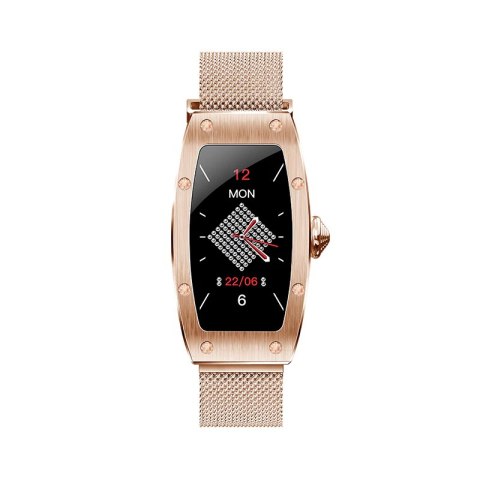 Kumi Smartwatch Kumi K18 Svarovski złoty