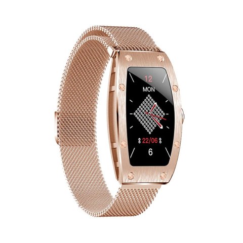 Kumi Smartwatch Kumi K18 Svarovski złoty