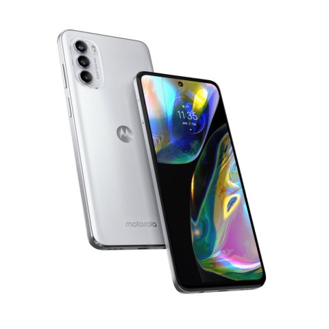 Motorola Smartfon Motorola G82 6/128GB 6,6" AMOLED 2400x1080 5000mAh Hybrid Dual SIM 5G White Lily (WYPRZEDAŻ)