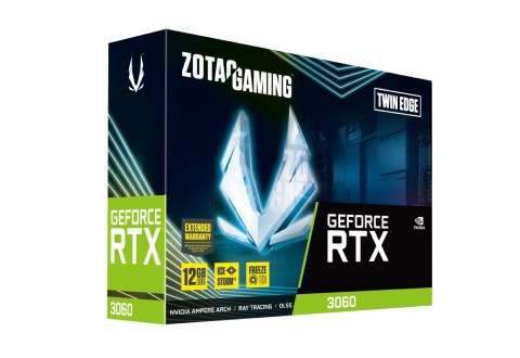 ZOTAC Karta graficzna ZOTAC GAMING GeForce RTX 3060 Twin Edge 12GB GDDR6 (WYPRZEDAŻ)