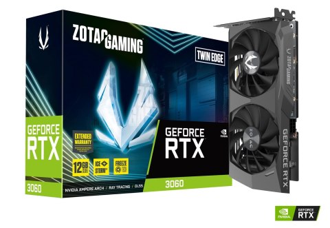 ZOTAC Karta graficzna ZOTAC GAMING GeForce RTX 3060 Twin Edge 12GB GDDR6 (WYPRZEDAŻ)