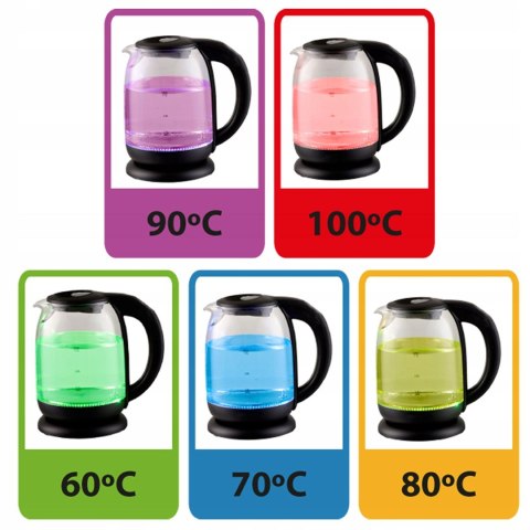 Esperanza Czajnik elektryczny Esperanza LOIRE EKK027 (2200W 1.7l; kolor czarny)