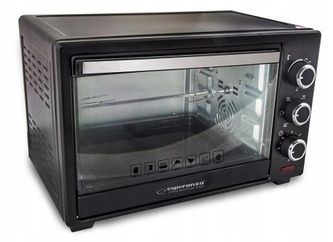 Esperanza Mini piekarnik z konwekcją i rożnem Esperanza NAPOLI EKO006 (Pokrętło; 1600W; kolor czarny) Esperanza Mini piekarnik z konwekcją i rożnem Esperanza NAPOLI EKO006 (Pokrętło; 1600W; kolor czarny)