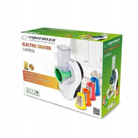 Esperanza Szatkownica elektryczny Esperanza CAPRESE EKM026 (150W; kolor biały) Esperanza Szatkownica elektryczny Esperanza CAPRESE EKM026 (150W; kolor biały)