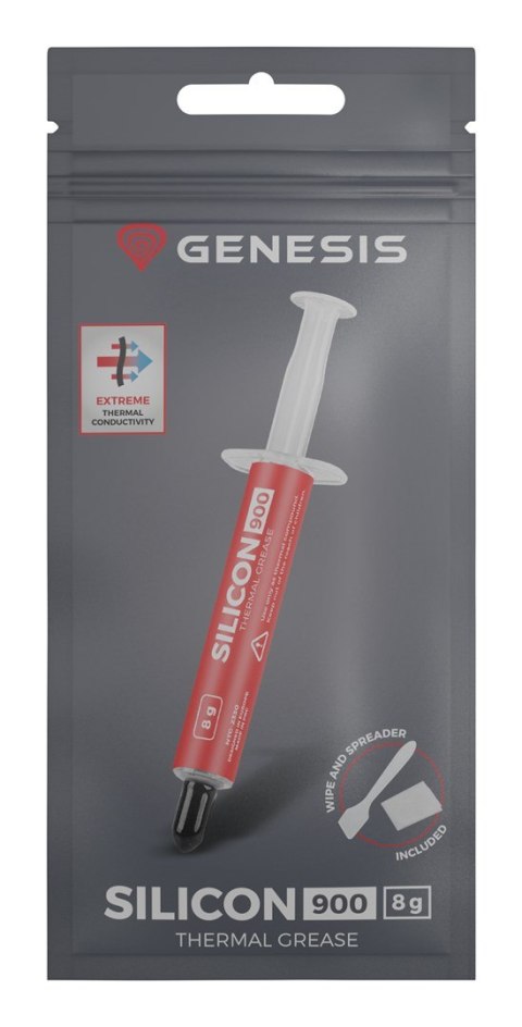 GENESIS PASTA TERMOPRZEWODZĄCA GENESIS SILICON 900 8G GENESIS PASTA TERMOPRZEWODZĄCA GENESIS SILICON 900 8G