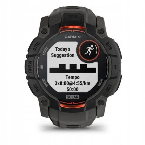 Garmin Smartwatch GARMIN Instinct 3 50mm SOLAR Black