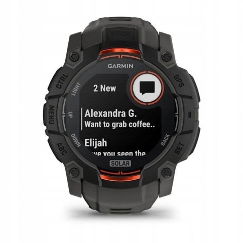 Garmin Smartwatch GARMIN Instinct 3 50mm SOLAR Black