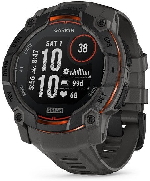 Garmin Smartwatch GARMIN Instinct 3 50mm SOLAR Black