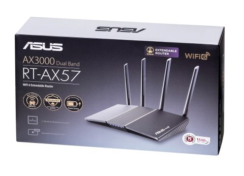 ASUS Asus- RT-AX57 router AX3000 Wi-Fi 6 ASUS Asus- RT-AX57 router AX3000 Wi-Fi 6