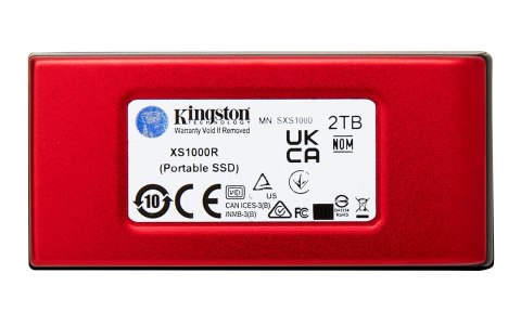 Kingston KINGSTON DYSK SSD 2000G PORTABLE XS1000R RED Kingston KINGSTON DYSK SSD 2000G PORTABLE XS1000R RED