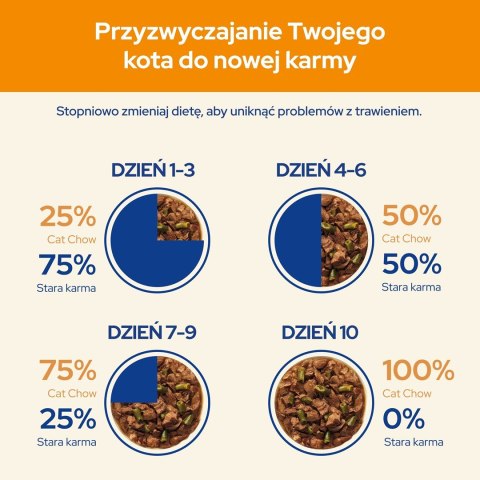 PURINA NESTLE PURINA Cat Chow Jagnięcina, zielona fasolka - mokra karma dla kota - 10x85 g