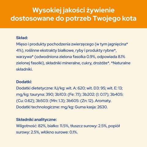 PURINA NESTLE PURINA Cat Chow Jagnięcina, zielona fasolka - mokra karma dla kota - 10x85 g