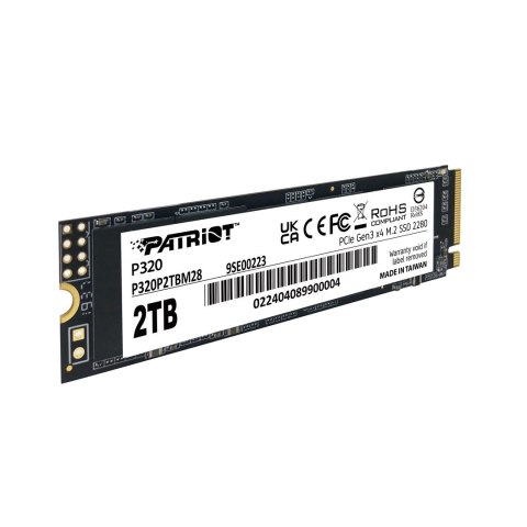 Patriot Memory Patriot Viper SSD P320 M.2 PCI-Ex4 NVMe 2TB 3GB/s Patriot Memory Patriot Viper SSD P320 M.2 PCI-Ex4 NVMe 2TB 3GB/s