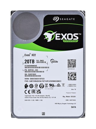 Seagate Dysk twardy HDD Seagate Exos X22 20TB 3,5" SATA ST20000NM004E