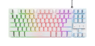 Trust Klawiatura gamingowa TRUST GXT833W THADO TKL US White