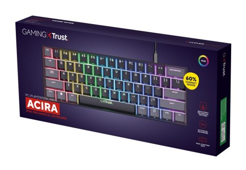 Trust Klawiatura gamingowa TRUST GXT867 Acira Black Trust Klawiatura gamingowa TRUST GXT867 Acira Black
