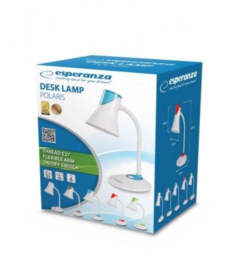 Esperanza ESPERANZA LAMPKA BIURKOWA POLARIS BIAŁA ELD111W