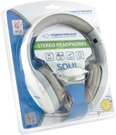 Esperanza Słuchawki Esperanza Soul EH138W (kolor biały) Esperanza Słuchawki Esperanza Soul EH138W (kolor biały)