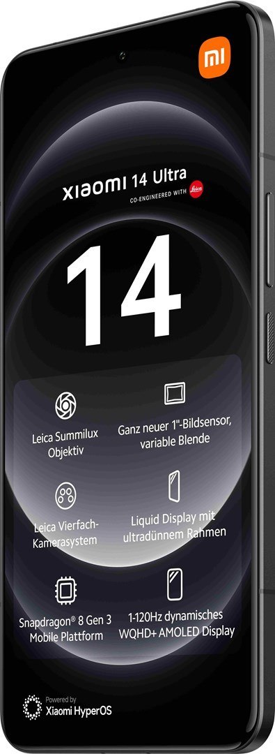 Xiaomi Smartfon Xiaomi 14 Ultra 5G DS 16/512GB Black (WYPRZEDAŻ)