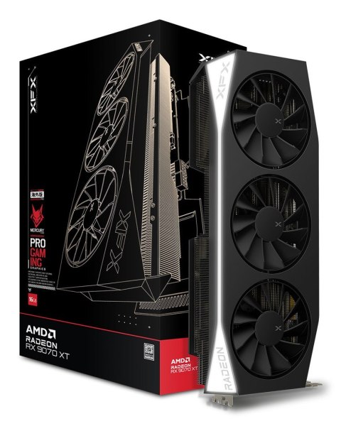 XFX Karta graf. XFX MERCURY RX 9070XT Gaming LED 16GB XFX Karta graf. XFX MERCURY RX 9070XT Gaming LED 16GB