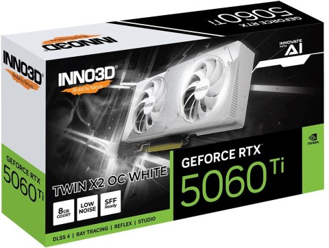 INNO3D Karta graficzna INNO3 RTX 5060 Ti Twin X2 OC WHITE 8GB INNO3D Karta graficzna INNO3 RTX 5060 Ti Twin X2 OC WHITE 8GB