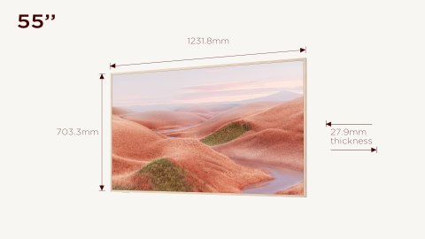 TCL Telewizor TCL NXTFrame 55A300W QLED 55'' 4K Ultra HD 144Hz Google TV Dolby Vision IQ Biały